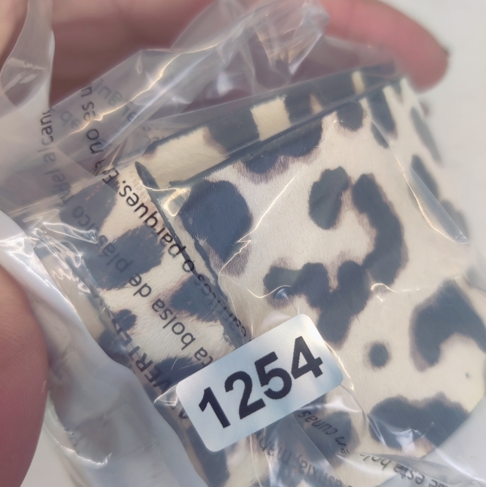 WHBM Animal Print Belt Calf Hair Size S Accent Statement White House Blck Market - Picture 10 of 11